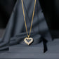 Certified Moissanite Open Heart Pendant