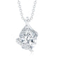 2.2 Carat Certified Moissanite Designer Teardrop Pendant