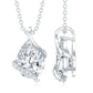 2.2 Carat Certified Moissanite Designer Teardrop Pendant