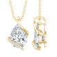 2.2 Carat Certified Moissanite Designer Teardrop Pendant