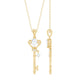 Vintage Moissanite Key Pendant for Women