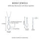 Certified Moissanite Infinity Necklace and Earrings Set
