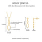 Certified Moissanite Infinity Necklace and Earrings Set