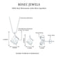 Pear and Round Shape Moissanite Teardrop Jewelry Set for Women