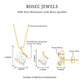 Pear and Round Shape Moissanite Teardrop Jewelry Set for Women