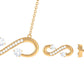 Simple Moissanite Infinity Jewelry Set for Her
