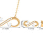 Simple Moissanite Infinity Jewelry Set for Her