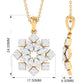 Art Deco Moissanite Floral Pendant in Illusion Setting