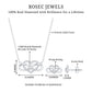 Round Cut Diamond Infinity Heart Jewelry Set