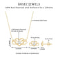 Round Cut Diamond Infinity Heart Jewelry Set