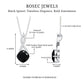 2 Carat Cushion Cut Black Spinel and Diamond Infinity Necklace