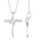 Diamond Cross Pendant Necklace for Women