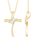 Diamond Cross Pendant Necklace for Women