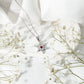Lab Created Ruby Snowflake Pendant with Diamond Accent
