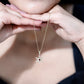 Lab Created Ruby Snowflake Pendant with Diamond Accent