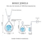 Natural Aquamarine Infinity Jewelry Set for Women