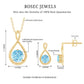 Natural Aquamarine Infinity Jewelry Set for Women