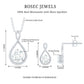 Certified Moissanite Solitaire Infinity Jewelry Set