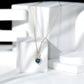2 Carat Heart Shape London Blue Topaz Infinity Necklace with Diamond