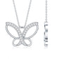 Diamond Butterfly Pendant Necklace For Women