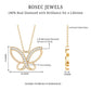 Diamond Butterfly Pendant Necklace For Women