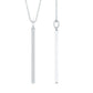 Round Cut Diamond Bar Necklace For Women