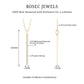 Round Cut Diamond Bar Necklace For Women