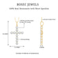 Certified Round Moissanite Cross Pendant Necklace