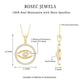 Certified Moissanite Evil Eye Pendant with Eternity