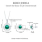 Lab Created Emerald Swirl Necklace and Earrings Set With Moissanite