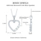 Simple Moissanite Open Heart Pendant Necklace