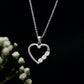 Simple Moissanite Open Heart Pendant Necklace