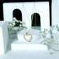 Simple Moissanite Open Heart Pendant Necklace
