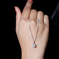 1.36 Carat Round Moissanite Solitaire Pendant Necklace in Prong Setting
