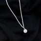 1.36 Carat Round Moissanite Solitaire Pendant Necklace in Prong Setting