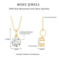 1.36 Carat Round Moissanite Solitaire Pendant Necklace in Prong Setting