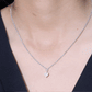 Collar con cadena de ópalo etíope en forma de corazón de 0,75 quilates