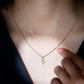 Collar con cadena de ópalo etíope en forma de corazón de 0,75 quilates