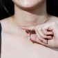 Ethiopian Opal Solitaire Infinity Necklace with Moissanite