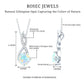 Ethiopian Opal Solitaire Infinity Necklace with Moissanite