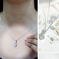Ethiopian Opal Solitaire Infinity Necklace with Moissanite