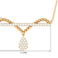 Real Diamond Bar Drop Designer Necklace
