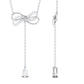 Certified Diamond Drop Bow Necklace