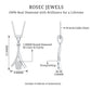 Certified Round Cut Diamond Cluster Necklace