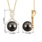 Tahitian Pearl Solitaire Pendant with Diamond Twisted Bail
