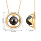 8 Carat Solitaire Tahitian Pearl and Diamond Flower Necklace