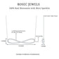 Pave Set Moissanite Infinity Necklace with Certificate