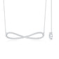 Pave Set Moissanite Infinity Necklace with Certificate