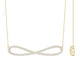Pave Set Moissanite Infinity Necklace with Certificate