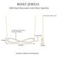 Pave Set Moissanite Infinity Necklace with Certificate